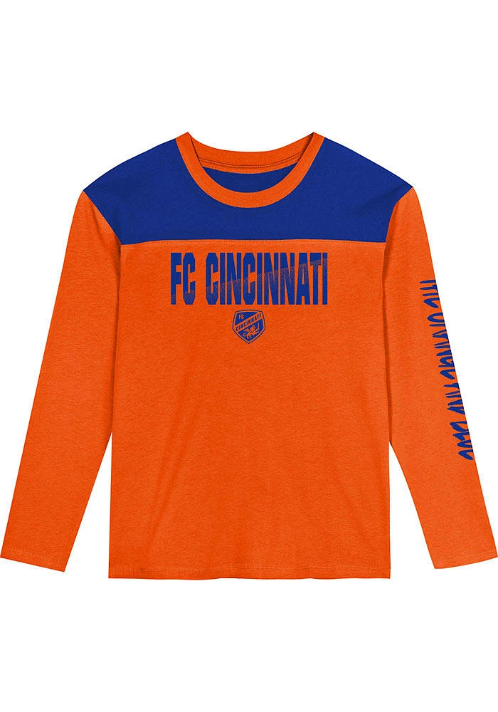 FC Cincinnati Boys Orange Unbeaten Run Long Sleeve T-Shirt