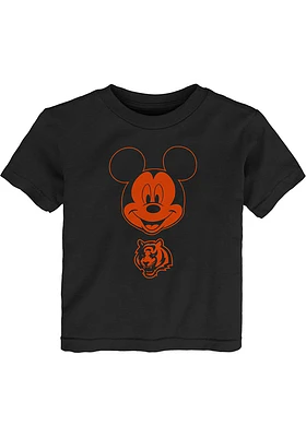 Cincinnati Bengals Toddler Black Mickey Head Short Sleeve T-Shirt