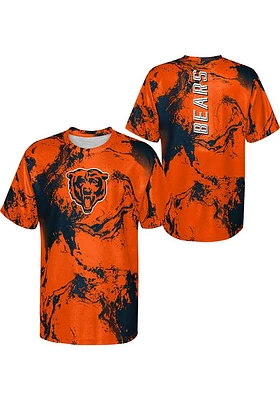 Chicago Bears Youth Orange The Mix Short Sleeve T-Shirt