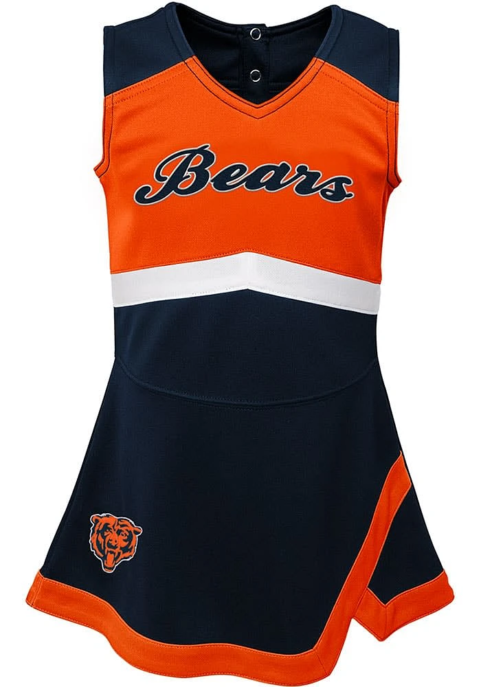 Chicago Bears Baby Navy Blue Captain Dress Set Cheer