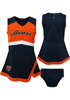 Chicago Bears Baby Navy Blue Captain Dress Set Cheer