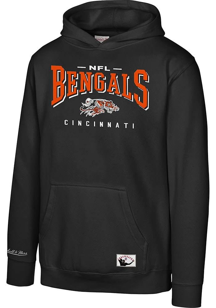 Mitchell and Ness Cincinnati Bengals Youth Black Opportunity Long Sleeve Hoodie