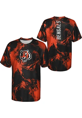 Cincinnati Bengals Boys Black The Mix Short Sleeve T-Shirt