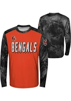 Cincinnati Bengals Youth Orange Cover 2 Long Sleeve T-Shirt