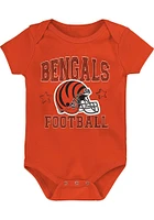 Cincinnati Bengals Baby Black Born To Be SS 3 PK Style One Piece