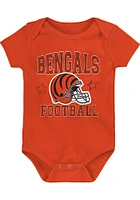 Cincinnati Bengals Baby Black Born To Be SS 3 PK One Piece