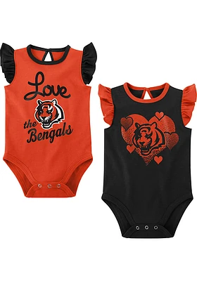 Cincinnati Bengals Baby Black Spread The Love Design Set One Piece