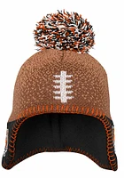 Cincinnati Bengals Football Head Baby Knit Hat - Brown