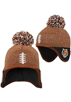 Cincinnati Bengals Football Head Baby Knit Hat - Brown