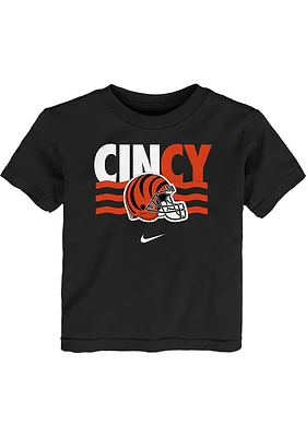 Nike Cincinnati Bengals Toddler Black Local 1 Short Sleeve T-Shirt