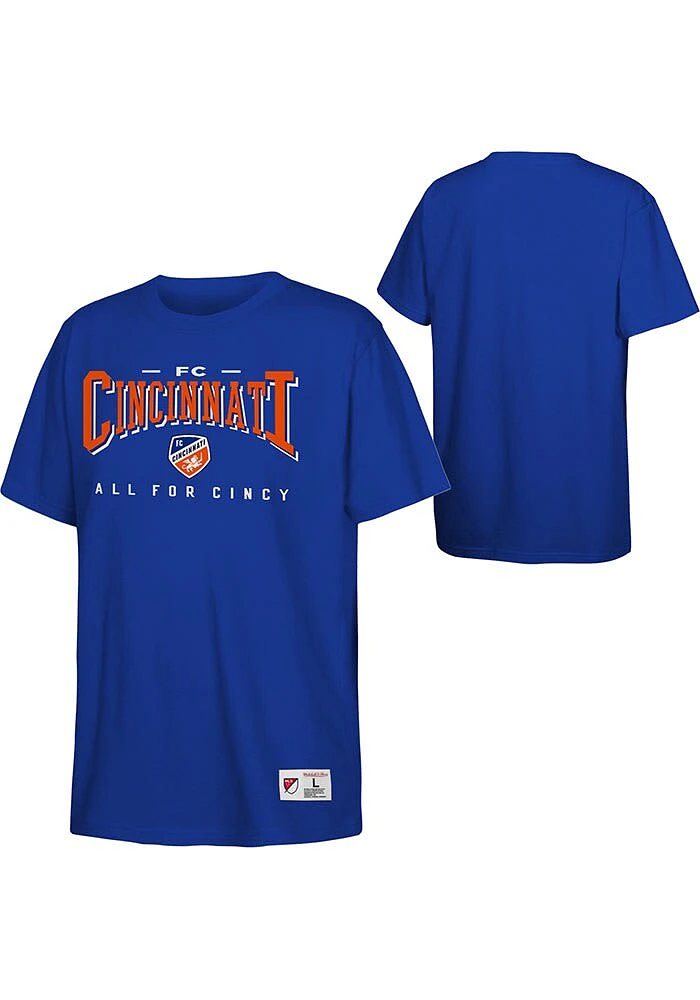 Mitchell and Ness FC Cincinnati Youth Blue Opportunity Short Sleeve T-Shirt