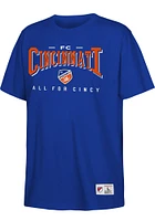 Mitchell and Ness FC Cincinnati Youth Blue Opportunity Short Sleeve T-Shirt