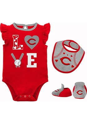 Cincinnati Reds Baby Red Love of Baseball Set One Piece