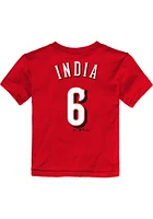 Jonathan India Cincinnati Reds Toddler Red Name and Number Short Sleeve Player T Shirt