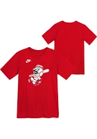 Nike Cincinnati Reds Boys Red Cooperstown Team Logo Short Sleeve T-Shirt