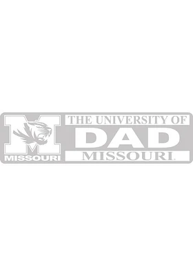 Missouri Tigers 3x10 Full Name Dad Auto Decal - White