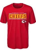 Kansas City Chiefs Youth Red Amped Up Short Sleeve T-Shirt