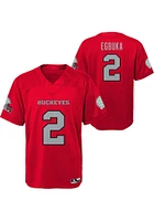 Emeka Egbuka Ohio State Buckeyes Youth Red Outer Stuff Replica NN Football Jersey