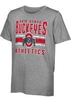 Ohio State Buckeyes Boys Grey Into The Mix 3-in-1 Long Sleeve T-Shirt