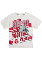 Ohio State Buckeyes Boys Oatmeal Lets Get Loud Fball Short Sleeve T-Shirt