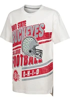 Ohio State Buckeyes Youth Oatmeal Lets Get Loud Fball Short Sleeve T-Shirt