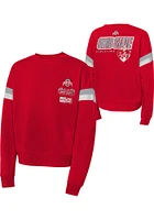 Ohio State Buckeyes Girls Red Eternal Love Long Sleeve Sweatshirt