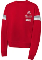 Ohio State Buckeyes Girls Red Eternal Love Long Sleeve Sweatshirt