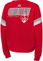 Ohio State Buckeyes Girls Red Eternal Love Long Sleeve Sweatshirt