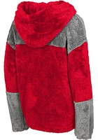 Ohio State Buckeyes Girls Red Ready Set Play Sherpa Long Sleeve Hooded Sweatshirt