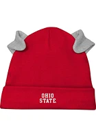 Ohio State Buckeyes Infant Red Little Champ LS and Hat Set Top Bottom