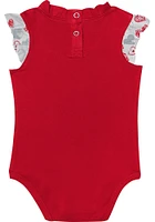 Ohio State Buckeyes Baby Red Happy Hearts Design Set One Piece