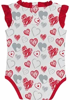 Ohio State Buckeyes Baby Red Happy Hearts Set One Piece