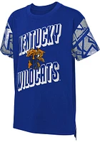 Kentucky Wildcats Youth Blue Game Changer Short Sleeve Fashion T-Shirt