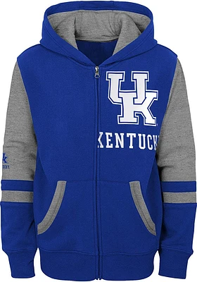 Kentucky Wildcats Youth Blue Stadium Long Sleeve Full Zip Jacket