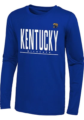 Kentucky Wildcats Youth Blue Pumped Up Long Sleeve T-Shirt