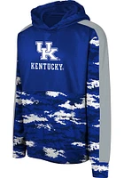 Kentucky Wildcats Youth Blue Pro Drill Long Sleeve Hoodie