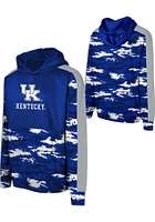 Kentucky Wildcats Youth Blue Pro Drill Long Sleeve Hoodie