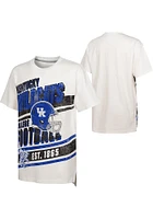 Kentucky Wildcats Youth Oatmeal Lets Get Loud Fball Short Sleeve T-Shirt