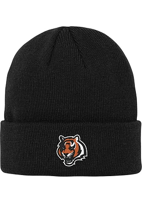 Cincinnati Bengals Black Basic Cuff Youth Knit Hat