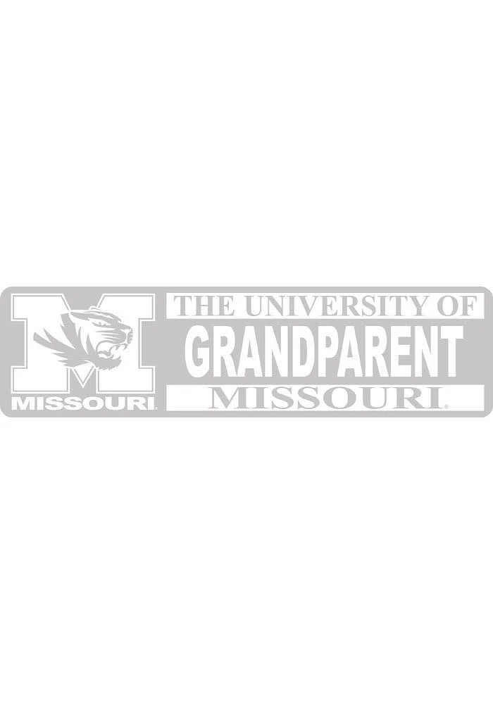 Missouri Tigers 3x10 Full Name Grandparent Auto Decal - White