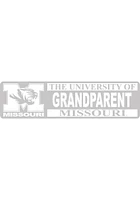 Missouri Tigers 3x10 Full Name Grandparent Auto Decal - White