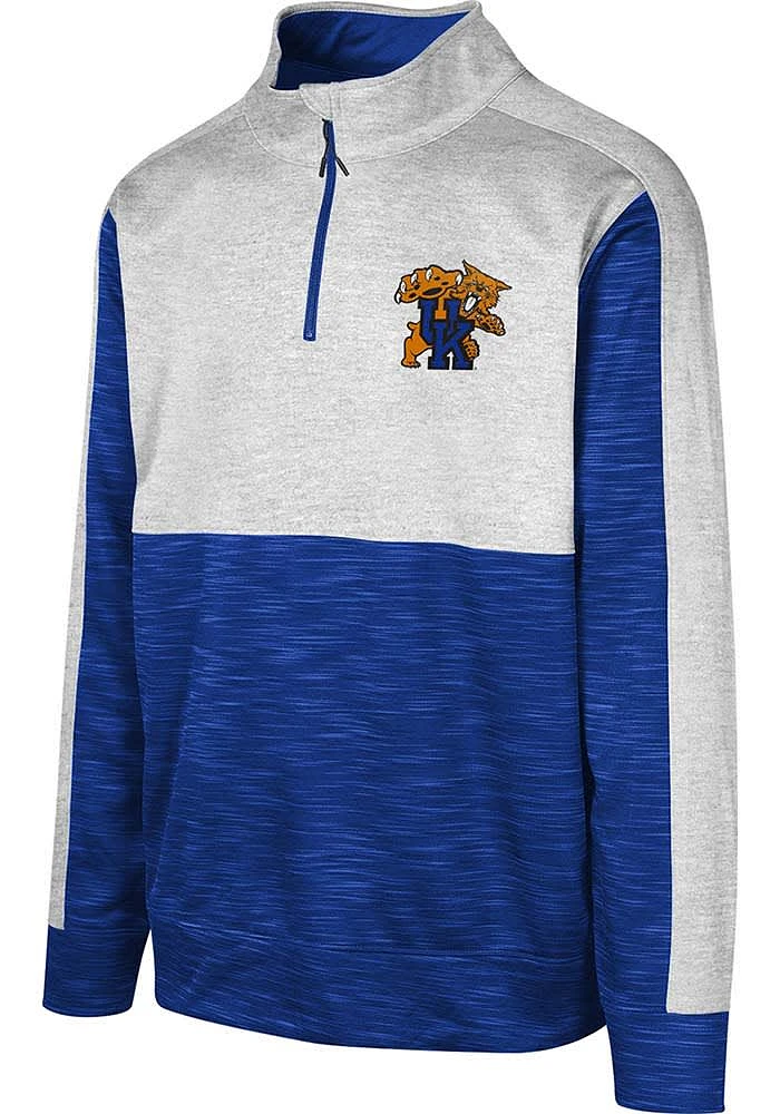 Kentucky Wildcats Youth Blue Tackle Play Long Sleeve Quarter Zip Shirt