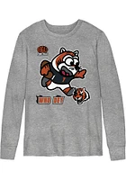 Cincinnati Bengals Toddler Grey Mascot Sizzle Long Sleeve T-Shirt