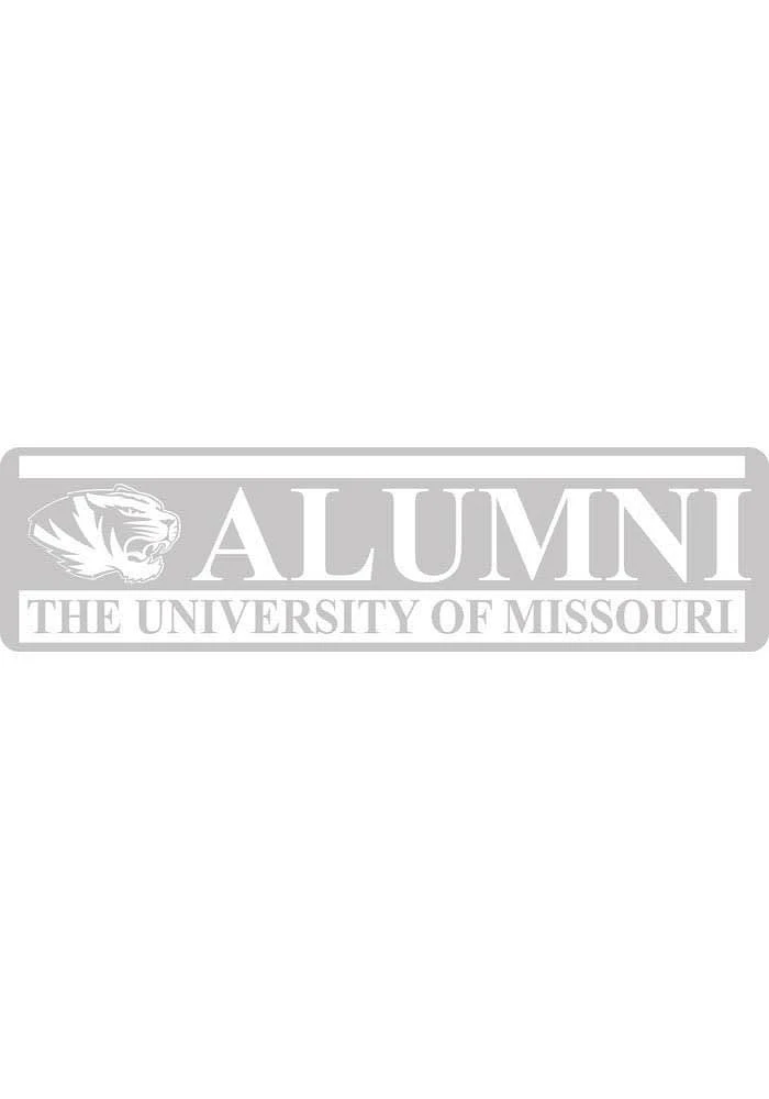 Missouri Tigers 3x10 Full Name Alumni Design Auto Decal - White
