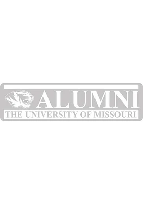 Missouri Tigers 3x10 Full Name Alumni Design Auto Decal - White