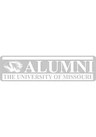 Missouri Tigers 3x10 Full Name Alumni Design Auto Decal - White