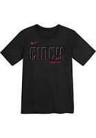 Nike Cincinnati Reds Boys Black City Connect NN Short Sleeve T-Shirt