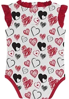 Cincinnati Bearcats Baby Red Happy Hearts Design Set One Piece