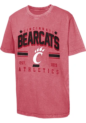 Cincinnati Bearcats Boys Red Sure Shot Vintage Short Sleeve T-Shirt