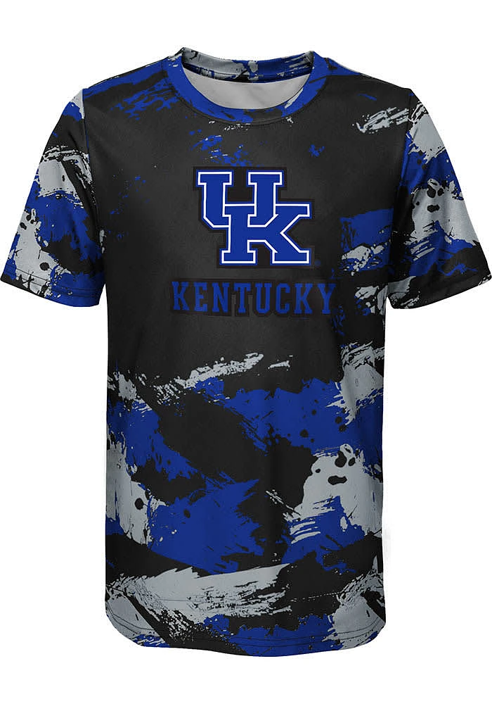 Kentucky Wildcats Boys Blue Cross Pattern Short Sleeve T-Shirt